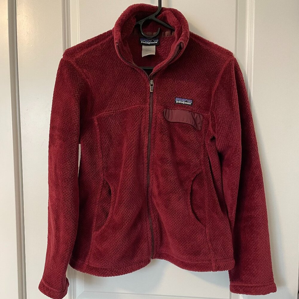 PATAGONIA Maroon/Wine Polaris Fleece Jacket Size Small